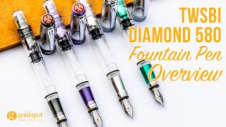 TWSBI Diamond 580 Fountain Pen Overview [upl. by Eitirahc977]