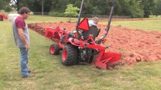 How To Plow With A SubcompactKubota BX Tractor [upl. by Randall]