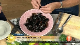 Så här tillagar du musslor  Nyhetsmorgon TV4 [upl. by Taryne]