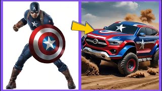 Avengers But Off Road Vengers 🔥 All Characters MarvelampDc 2024💥 [upl. by Gare]