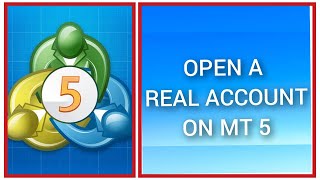 How to open a real account on metatrader 5 [upl. by Lemon]