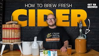 How To Make Hard Apple Cider  Part 2 Pressing and Fermenting Apple Cider [upl. by Kcinom767]