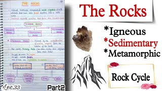 The RocksIgneous Sedimentary Metamorphic Rock Cycle World Geography  Lec33 An Aspirant [upl. by Seltzer]