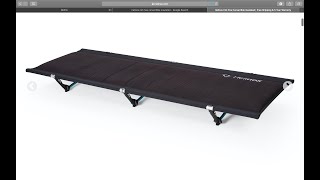 Helinox Cot One Convertible Insulated The ultimate sleep Cot [upl. by Adnilahs]