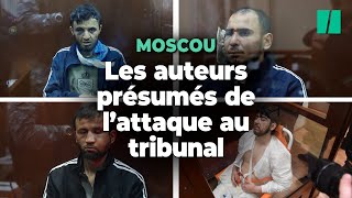 Les suspects de lattentat de Moscou au tribunal pour la première fois [upl. by Sibel347]