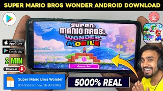 📥SUPER MARIO BROS WONDER DOWNLOAD ANDROID  HOW TO DOWNLOAD SUPER MARIO BROS WONDER IN ANDROID PHONE [upl. by Onailerua]