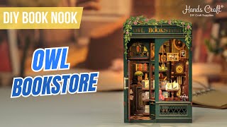 DIY Book Nook Kit Owl Bookstore [upl. by Queri]