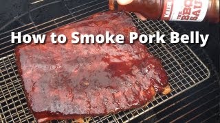 Smoked Pork Belly Recipe  How To Smoke Pork Belly Bacon Uncured [upl. by Aiynot191]