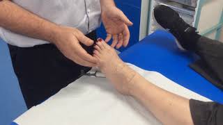 How to check for the dorsalis pedis amp anterior tibial pulse with a Doppler [upl. by Nnylrahc]