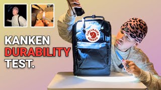 FJÄLLRÄVEN KANKEN Durability Test  Max Weight Test Fire Water Scratch amp Full Tear Down [upl. by Lenka]