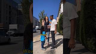 World’s Shortest Man Meets Tallest Woman shorts [upl. by Ysus]