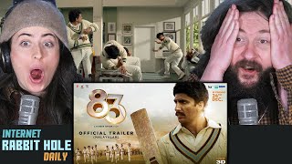 83  Official Trailer  Hindi  Ranveer Singh  Kabir Khan  irh daily REACTION [upl. by Runkel947]