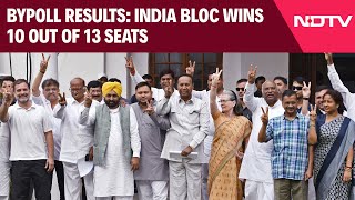 Bypoll Results INDIA Bloc Wins 10 Seats BJP 2 Across 7 States [upl. by Eenwat]