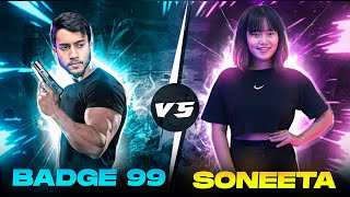 TOP GAMER SONEETA CHALLENGED ME 1 VS 1 BATTLE Who will win  Free Fire Max [upl. by Assyli]