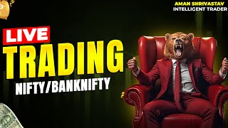 Nifty 50  Bank Nifty Option Trading live 23012024  Live Monday Analysis With Aman Srivastav [upl. by Jesselyn897]