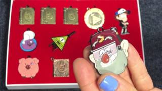 Gravity Falls Unboxing Dipper Mabel Bill Cipher amp other character pendants [upl. by Lawlor257]