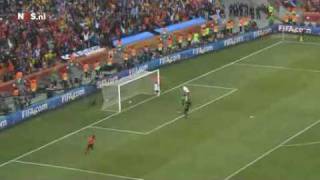 Goal Dirk Kuyt HOLLAND v DENMARK Jack van Gelder CRAZY DUTCH RADIO COMMENTATOR [upl. by Ifok]