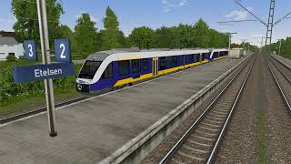 Microsoft Train Simulator  German Railroads 12  RS 1 Verden  Bremen [upl. by Crispas676]