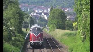 V200 033 mit Sonderzügen zum Bahnhofsfest in Witterschlick [upl. by Eittol]