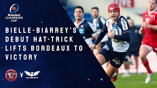 Highlights  Union BordeauxBegles v Scarlets Round 3 │Heineken Champions Cup Rugby 202122 [upl. by Notniw]