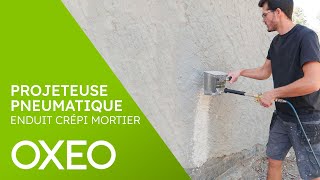 Projeteuse pneumatique pour enduit mortier et crépi [upl. by Eam]