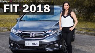 Novo Honda Fit 2018 EXL em Detalhes [upl. by Enyrehtak]