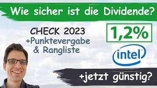 Intel Aktienanalyse 2023 Wie sicher ist die Dividende günstig bewertet [upl. by Munsey]