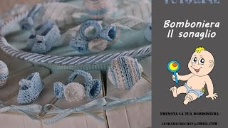 Tutorial Bomboniera sonaglio all uncinetto [upl. by Burrus]