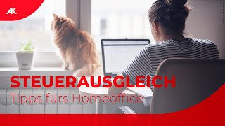 Steuerausgleich Tipps fürs Homeoffice  Arbeitnehmerveranlagung 2021 [upl. by Annil]