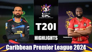 Trinbago Knight Riders vs Antigua and Barbuda Falcons CPL 2024 Highlights  Cricket 24 [upl. by Nerti]