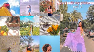 How to edit your Pictures like Pinterest Pictures  Make your Insta feed look like Pinterest ✨ [upl. by Ransome22]