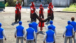 GTA 5  BLOODS VS CRIPS DANCE BATTLE WHO WILL WIN [upl. by Essenaj141]