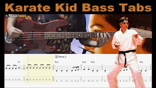 Youre the best BASS COVER with Tabs and Sheet  Joe EspositoBill Conti soundtrack [upl. by Lehcin]