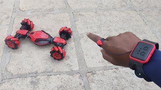 Twisting Gesture Sensing Traverse Crab Racing Car Control with Rc OR Smart Watch [upl. by Lleroj]