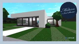 Modern Two Bedroom Starter house 23k  No Gamepass  Welcome to Bloxburg tutorial [upl. by Baryram]