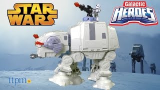 Star Wars Galactic Heroes Imperial ATAT Fortress from Hasbro [upl. by Nnaik905]