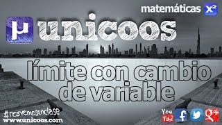 Limite con cambio de variable BACHILLERATO matematicas [upl. by Ylrahc]