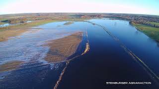 Hochwasser Kellinghusen Januar 2018 Wittenbergen Kellinghusen Rosdorf TYPHOON H [upl. by Aleirbag]