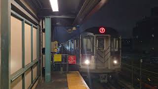 R188 Railfanning at 74th StBway 4K60 [upl. by Ariuqahs]