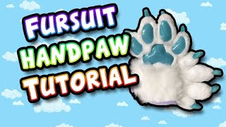 Fursuit Handpaw Tutorial  PATTERN [upl. by Noicpecnoc]