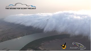 Powered Paragliders World First Fly Australias Morning Glory Wave Cloud [upl. by Hgielime]