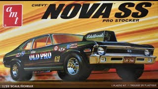 Nova SS Pro Stock Car 125 Scale AMT Kit 1142M Model Kit Build amp Review [upl. by Atnwahs631]