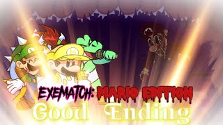 Exematch Mario Edition Deathmatch But it’s a Mario and Marioexe Cover Good Ending FNF Corruption [upl. by Zippora]