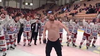 Oskarshamn går upp till SHL  Timrå  Oskarshamn match 7 Höjdpunkter firande och intervjuer [upl. by Drarig]