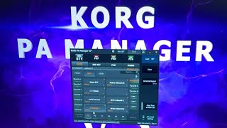 Korg Pa Manager V5 Samer live [upl. by Yniffit397]