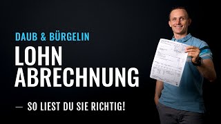 Die Lohnabrechnung richtig lesen lernen  Daub amp Bürgelin Steuerberater [upl. by Volnay]