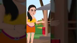 Ladies cool cola cartoon video shorts shortsfeed [upl. by Akerdnuhs]