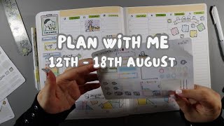 Plan with Me 12th  18th August ft The Coffee Monsterz Co ‘Be Bold’ Cousin Kit  EC Hourly [upl. by Anirhtak]