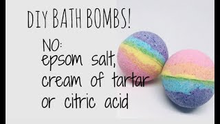 DIY BATH BOMB without citric acid epsom salt cream of tartar [upl. by Kaitlynn650]