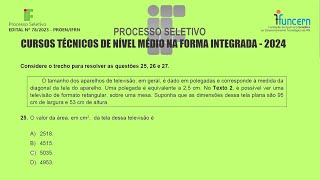 IFRN 2024  Exame de Seleção  Questão 25 [upl. by Obadias220]